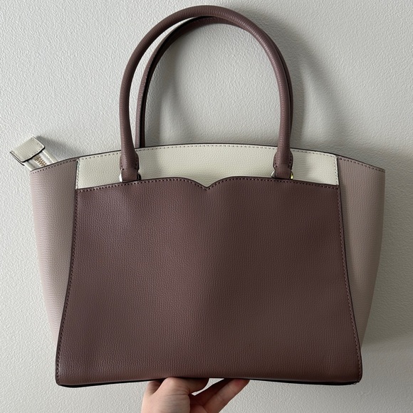kate spade Taupe and Cream Frannie Medium Satchel - Picture 6 of 12